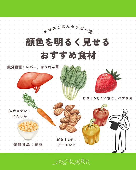 顔色や雰囲気を良くする食材