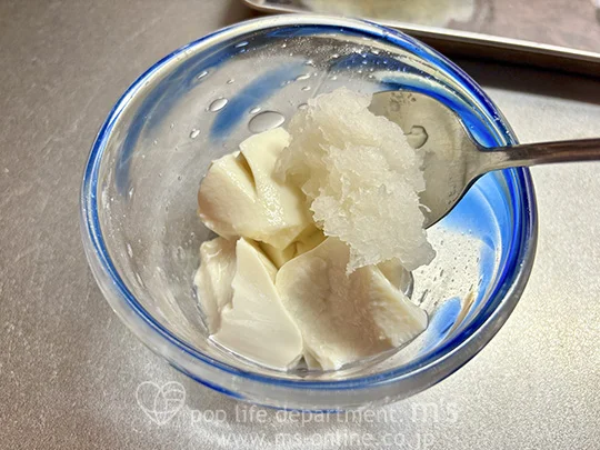 崩した豆腐