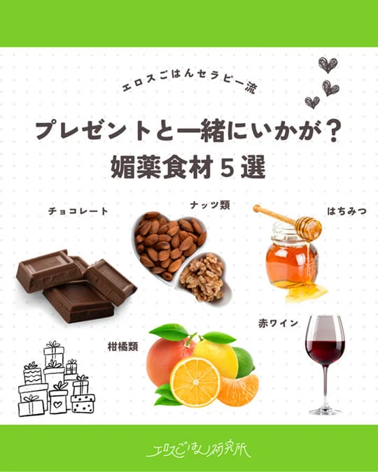 プレゼントと一緒にいかが？　媚薬食材5選