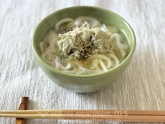 ネギとショウガたっぷり　体を芯から温めるシンプルうどん