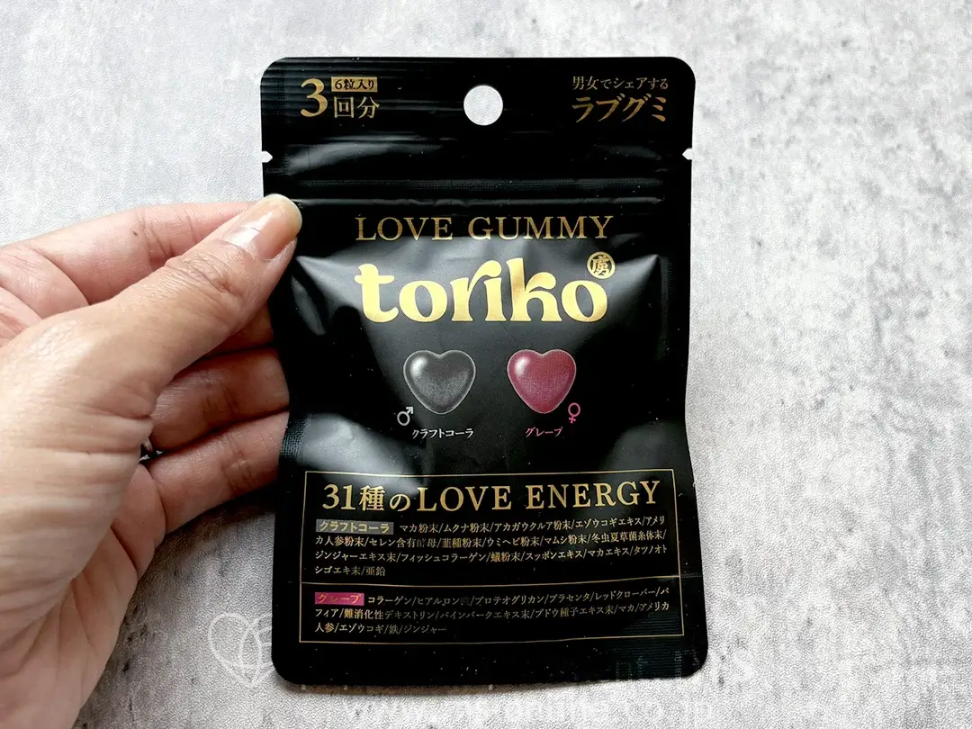 toriko LOVE GUMMY トリコ ラブグミ 3回分 6粒入り