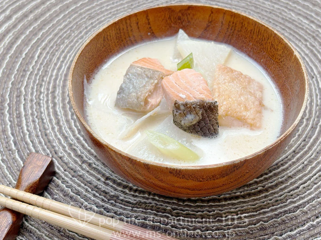 鮭と生姜の温活スープ