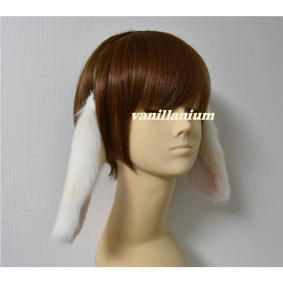 【SALE】ばにみみ ロップイヤー アイボリー・白 ミックス - コスプレ・女装グッズ（2枚目）