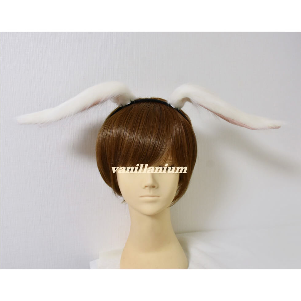 【SALE】Uab うさぎ曲げ耳・白 - コスプレ・女装グッズ